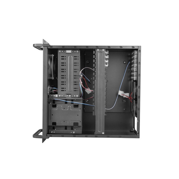 Кутия за сървър Lanberg SC01-4504-10B, 19" 4U, ATX/Micro-ATX, 7 слота, 6x3.5" вътрешни - SC01-4504-10B - 2
