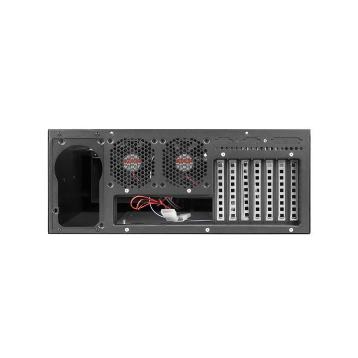 Кутия за сървър Lanberg SC01-4504-10B, 19" 4U, ATX/Micro-ATX, 7 слота, 6x3.5" вътрешни - SC01-4504-10B - 3