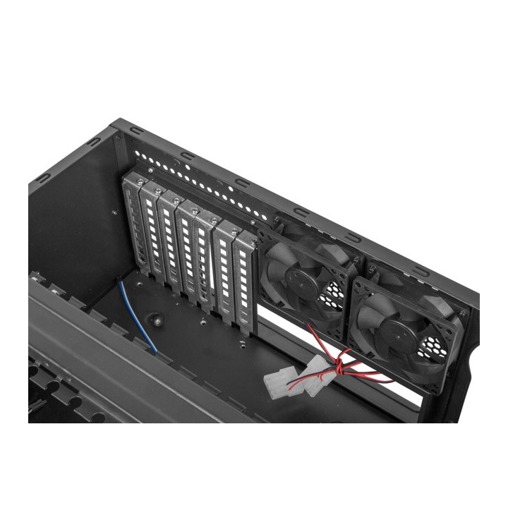 Кутия за сървър Lanberg SC01-4504-10B, 19" 4U, ATX/Micro-ATX, 7 слота, 6x3.5" вътрешни - SC01-4504-10B - 5
