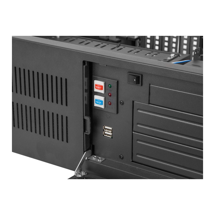 Кутия за сървър Lanberg SC01-4504-10B, 19" 4U, ATX/Micro-ATX, 7 слота, 6x3.5" вътрешни - SC01-4504-10B - 7