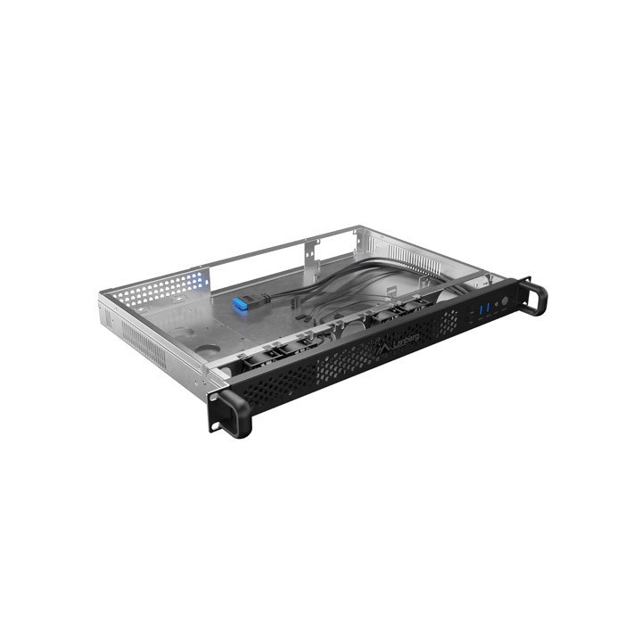 Кутия за сървър Lanberg Rackmount Server Chassis ITX 300/10, 19" 1U, 1x 3.5", 2x 2.5", 4x 40mm вентилатора - SC01-3001-10B - 5