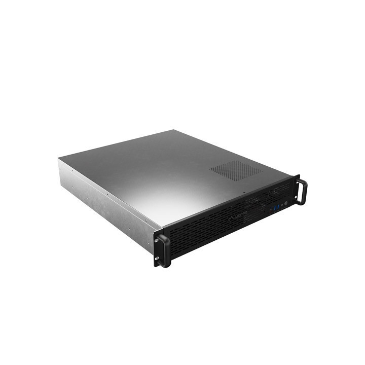Кутия за сървър Lanberg Rackmount Server Chassis ATX 520/12, 19" 2U, 7 слота, 3x 80mm PWM - SC01-5202-12B - 1