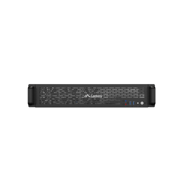 Кутия за сървър Lanberg Rackmount Server Chassis ATX 520/12, 19" 2U, 7 слота, 3x 80mm PWM - SC01-5202-12B - 2