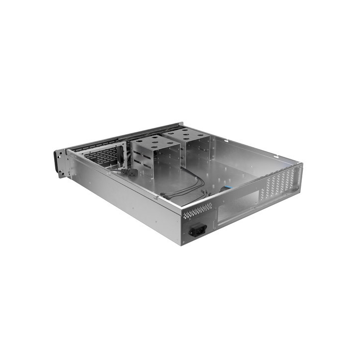 Кутия за сървър Lanberg Rackmount Server Chassis ATX 520/12, 19" 2U, 7 слота, 3x 80mm PWM - SC01-5202-12B - 3