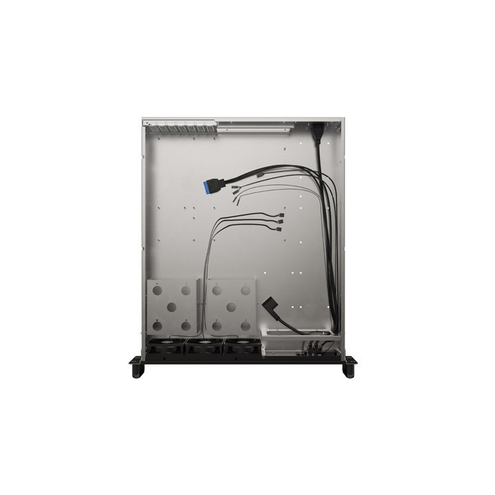 Кутия за сървър Lanberg Rackmount Server Chassis ATX 520/12, 19" 2U, 7 слота, 3x 80mm PWM - SC01-5202-12B - 7