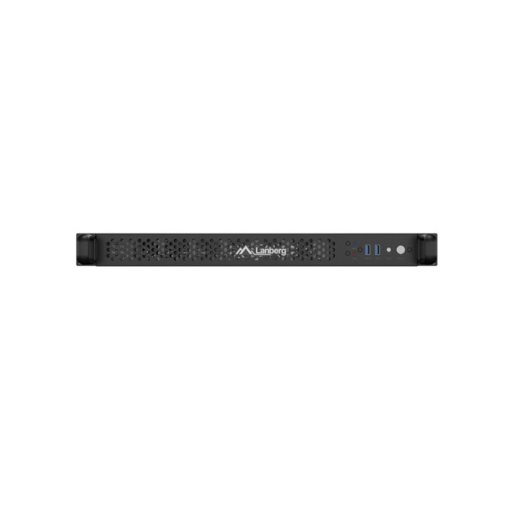 Кутия за сървър Lanberg Rackmount Server Chassis E-ATX, 19" 1U, 4x3.5" + 5x2.5" bay, 8x40mm вентилатора - SC01-6501-12B - 4