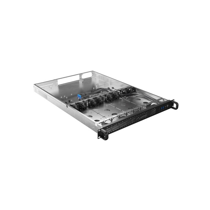 Кутия за сървър Lanberg Rackmount Server Chassis E-ATX, 19" 1U, 4x3.5" + 5x2.5" bay, 8x40mm вентилатора - SC01-6501-12B - 5