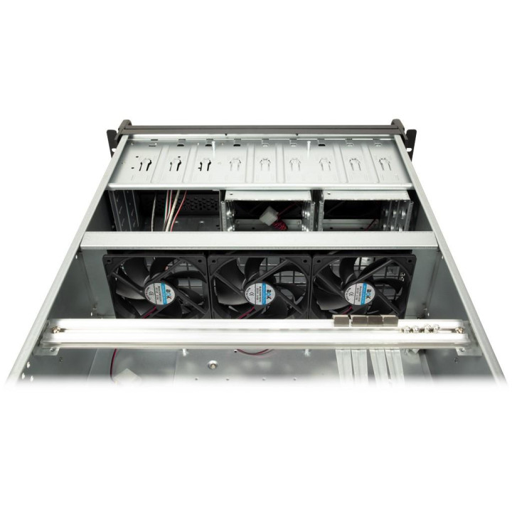 Кутия за сървър Inter-Tech 4U-4129L, 4U Rack/Tower, ATX/mATX/Mini-ITX, 7 слота, черна - INTER-TECH-CASE-4U-4129L - 3