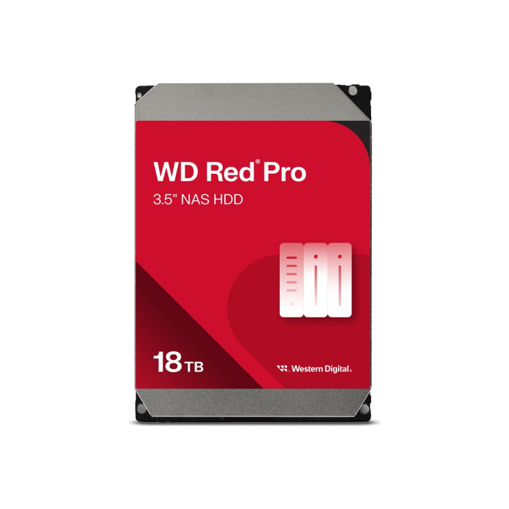 Твърд диск Western Digital Red Pro, 18TB SATA 6Gb/s 7200rpm 512MB - WD181KFGX - 1