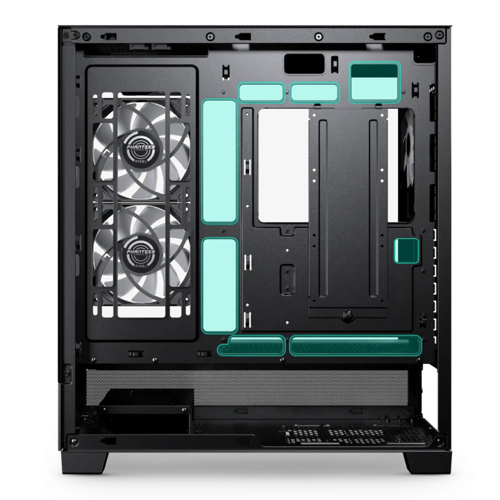 Кутия за компютър Phanteks XT View, Middle Tower, ATX/E-ATX, Tempered Glass, 3x D-RGB вентилатора - PH-XT523V1_DBK01 - 8