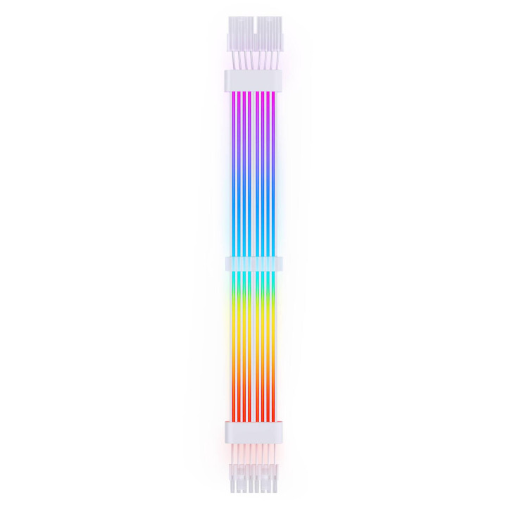 Удължителен кабел за видео карта JONSBO PC Light Cable, 2x 8-Pin, 300mm, бял - ZUAD-1562 - 3