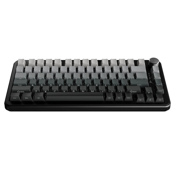 Безжична геймърска механична клавиатура Ajazz AK820 MAX, 75%, White Birch Linear суичове, PBT капачки, RGB подсветка, Triple Mod