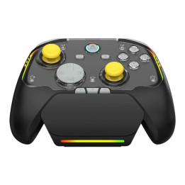 Геймпад Ajazz GP100 NS Set, Hall Effect, 1000Hz, Tri-Mode (USB-C/2.4GHz/Bluetooth), 16 бутона, RGB, безжично зареждане - AJ-GP10