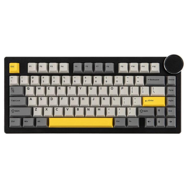 Механична геймърска клавиатура Ajazz AK820 V2, 75%, Arctic Isle Magnetic Switch (Linear), RGB подсветка, 82 клавиша - AK820-V2-A