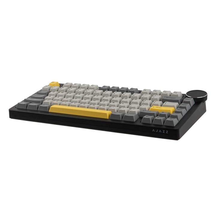 Механична геймърска клавиатура Ajazz AK820 V2, 75%, Arctic Isle Magnetic Switch (Linear), RGB подсветка, 82 клавиша - AK820-V2-A