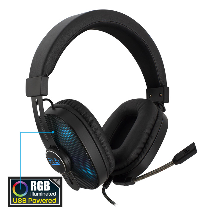 Жични геймърски слушалки Ewent Play PL3321 с RGB подсветка за PC и конзоли - PL3321 - 7