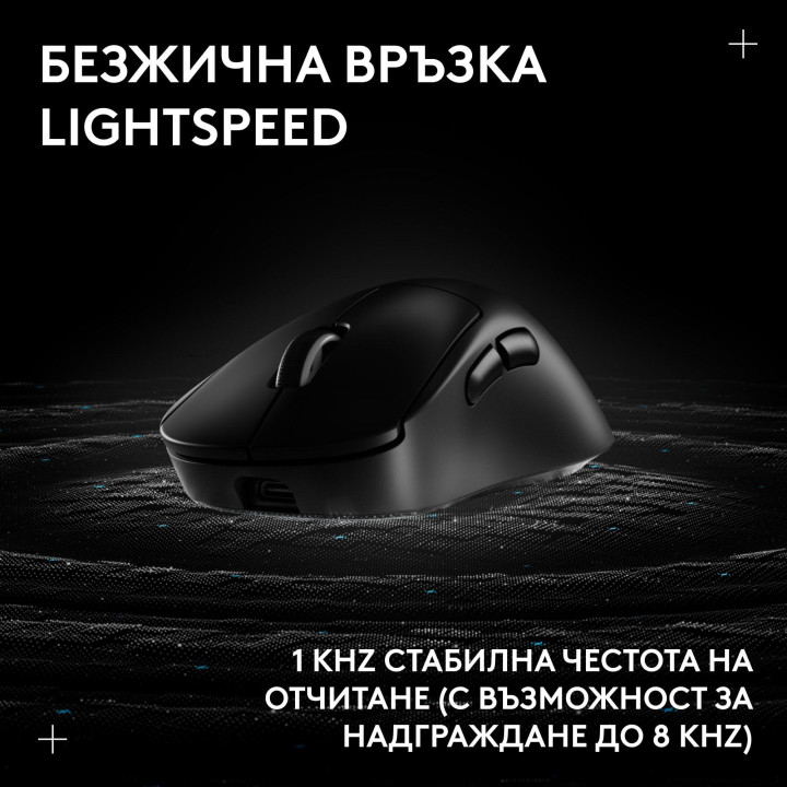 Безжична геймърска мишка Logitech G Pro X Superlight 2 DEX SE, 32000 dpi, черна - 910-007833 - 6