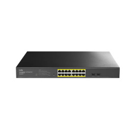 Суич Cudy GS1016EPS2, 16x 10/100/1000Base-T PoE+, 2x SFP, 200W, Rack 19" - 1
