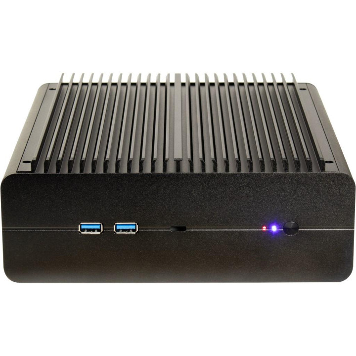 Кутия за компютър Inter-Tech Slim Tower Mini-ITX, 2x USB 3.0, без захранване - 88887372 - 2