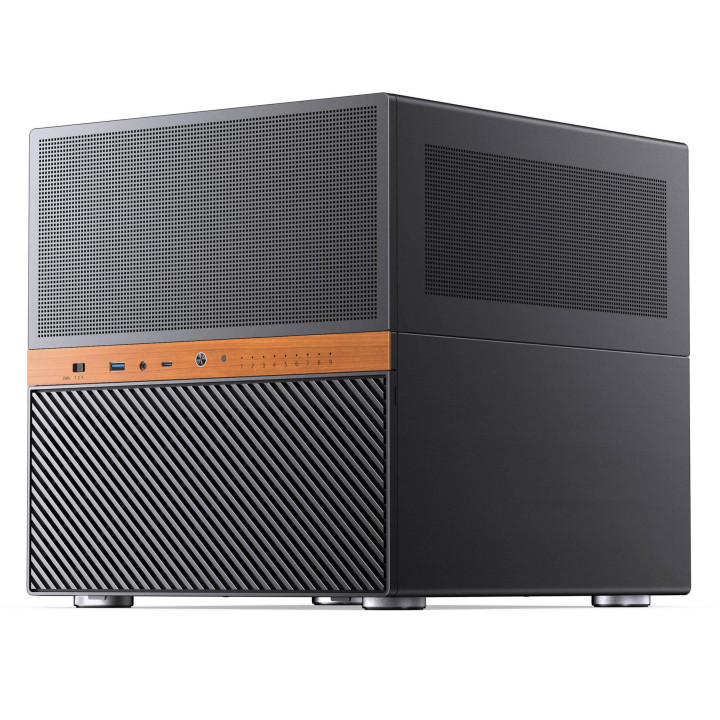 Кутия за компютър Jonsbo N6 NAS, Micro-ATX, Mini Tower, черна - GEJB-185 - 1