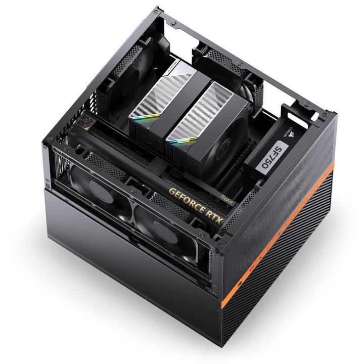 Кутия за компютър Jonsbo N6 NAS, Micro-ATX, Mini Tower, черна - GEJB-185 - 8