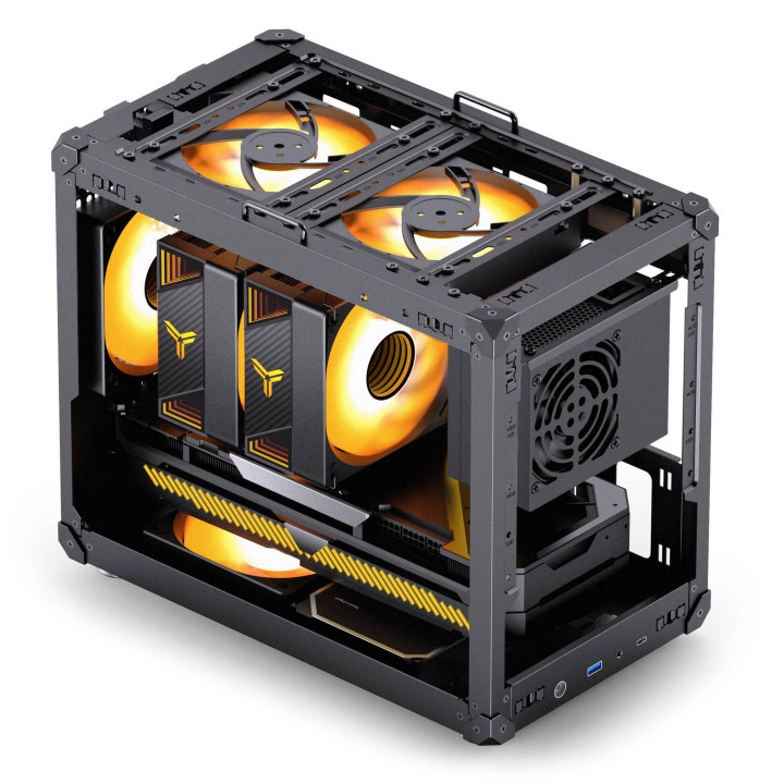 Кутия за компютър Jonsbo C6 MAX, Micro-ATX, Mini Tower, Black - GEJB-158 - 4