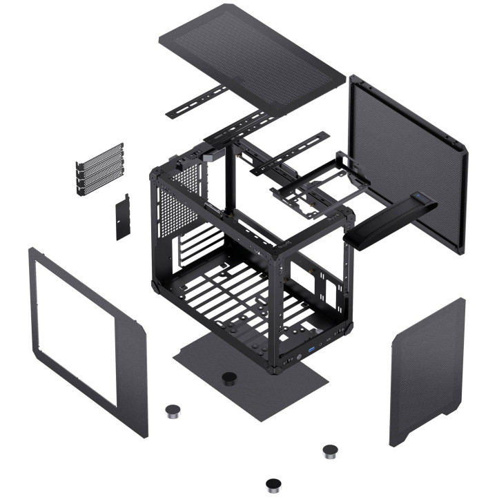 Кутия за компютър Jonsbo C6 MAX, Micro-ATX, Mini Tower, Black - GEJB-158 - 12