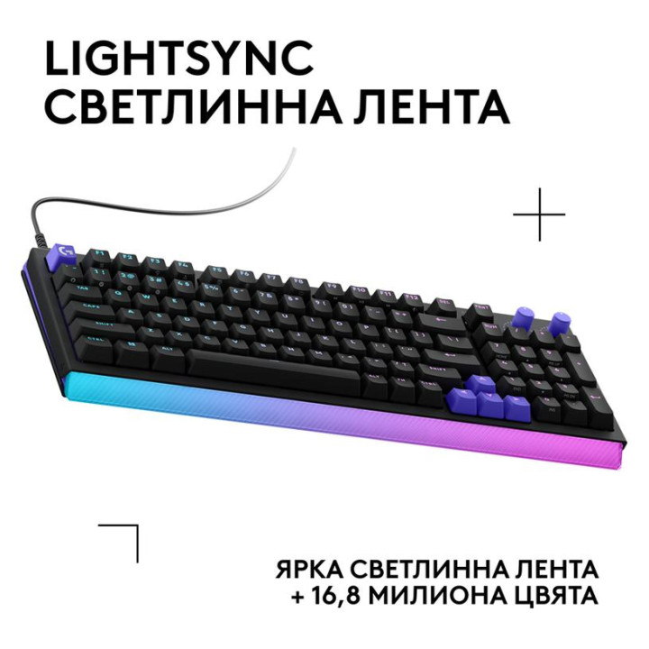 Геймърска механична клавиатура Logitech G512 X 98, Dual Swap Analog/Mechanical Switch, RGB подсветка - 920-013980 - 2
