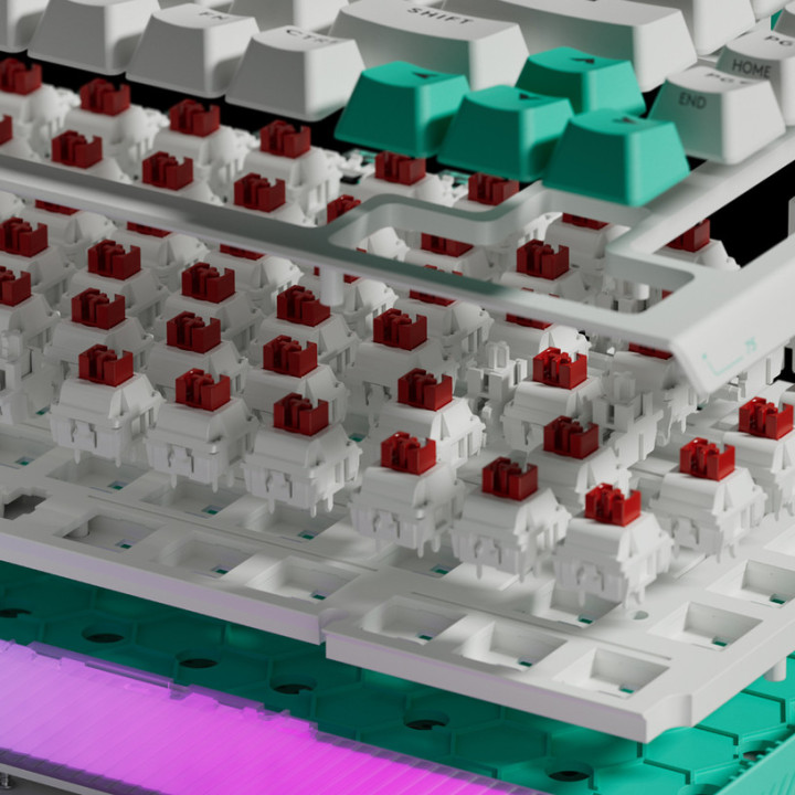 Механична геймърска клавиатура Logitech G512 X 75, Dual Swap Analog/Mechanical Switch, Tactile, RGB, USB, White - 920-013955 - 7