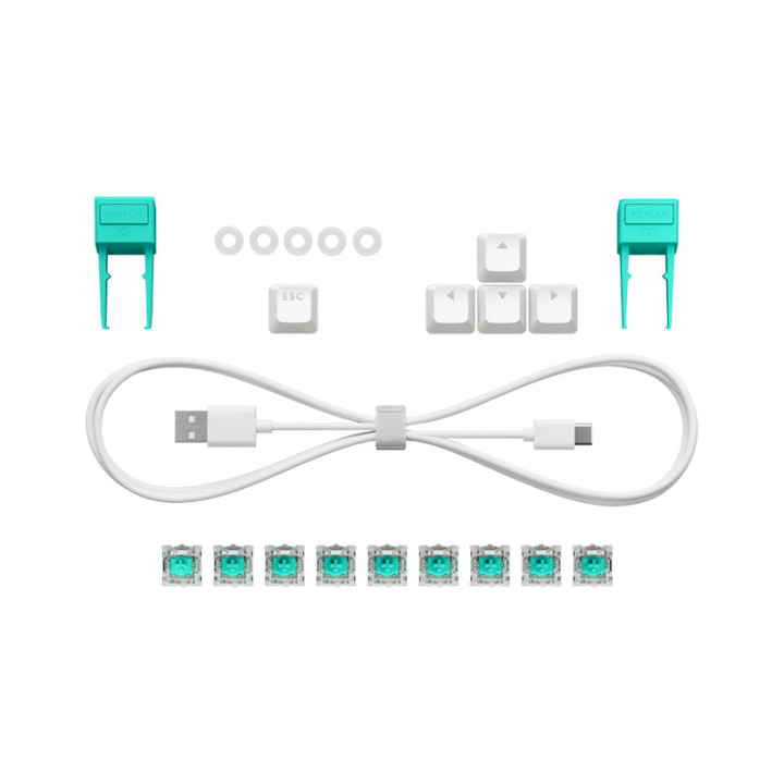 Механична геймърска клавиатура Logitech G512 X 75, Dual Swap Analog/Mechanical Switch, Tactile, RGB, USB, White - 920-013955 - 8