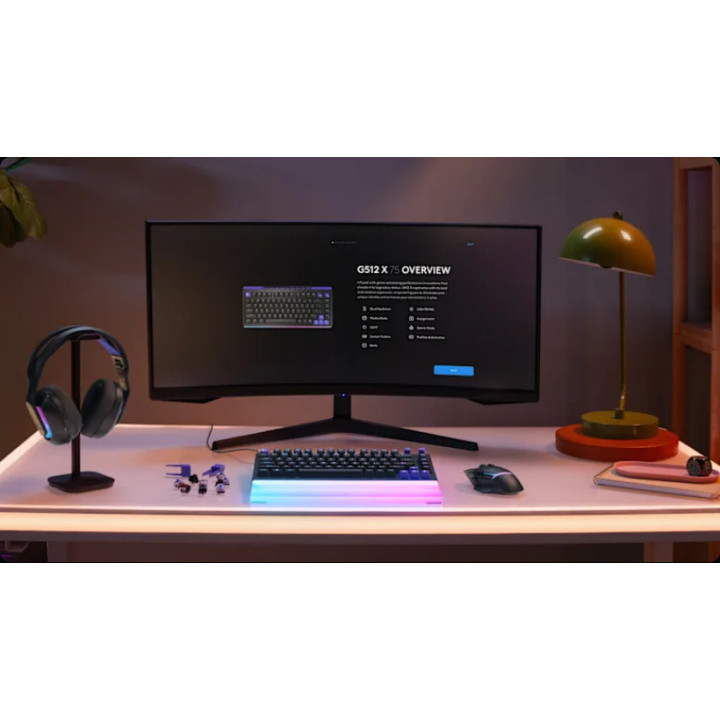 Механична геймърска клавиатура Logitech G512 X 75, Dual Swap Analog/Mechanical Switch, RGB подсветка - 920-013934 - 3