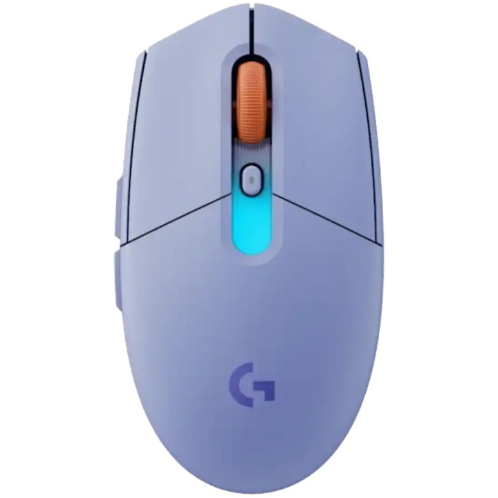 Безжична геймърска мишка Logitech G305 X Superlight, 44000 dpi, Lilac - 910-007755 - 1