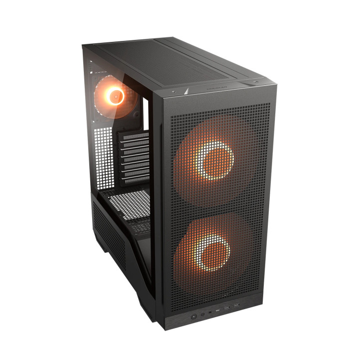 Кутия за компютър COUGAR MX600 Max RGB Black, 2x200mm ARGB PWM вентилатора - CGR-2ZA50B-RGB - 11