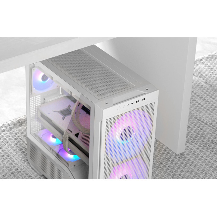 Кутия за компютър COUGAR MX600 Max RGB White, 2x200mm ARGB вентилатора - CGR-2ZA50W-RGB - 2