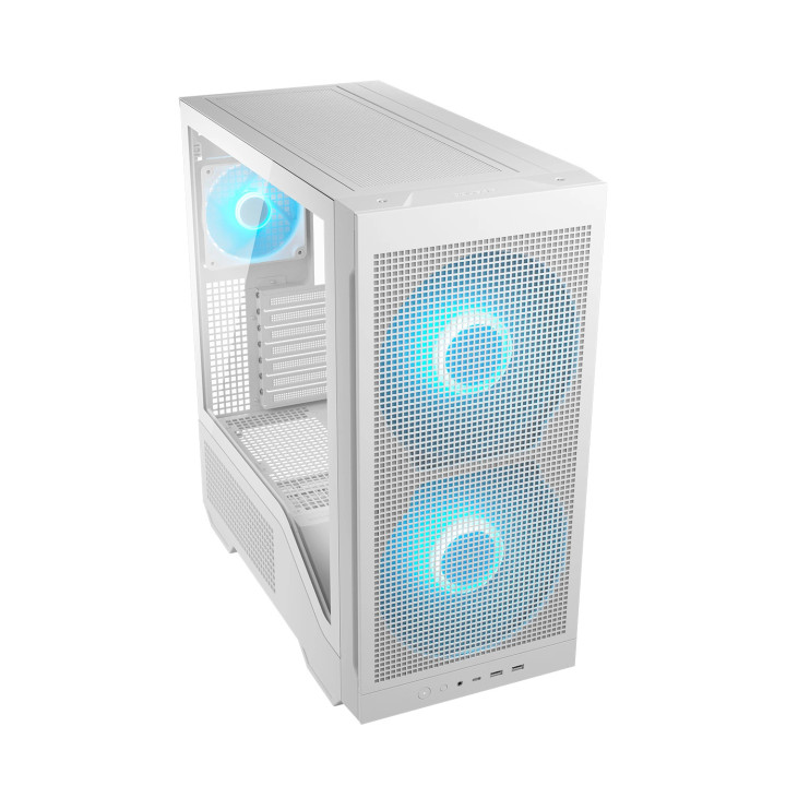 Кутия за компютър COUGAR MX600 Max RGB White, 2x200mm ARGB вентилатора - CGR-2ZA50W-RGB - 3