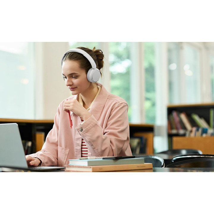 Слушалки Sony WH-CH530, безжични, вграден микрофон, до 55 часа работа, бели - WHCH530W.CE7 - 3