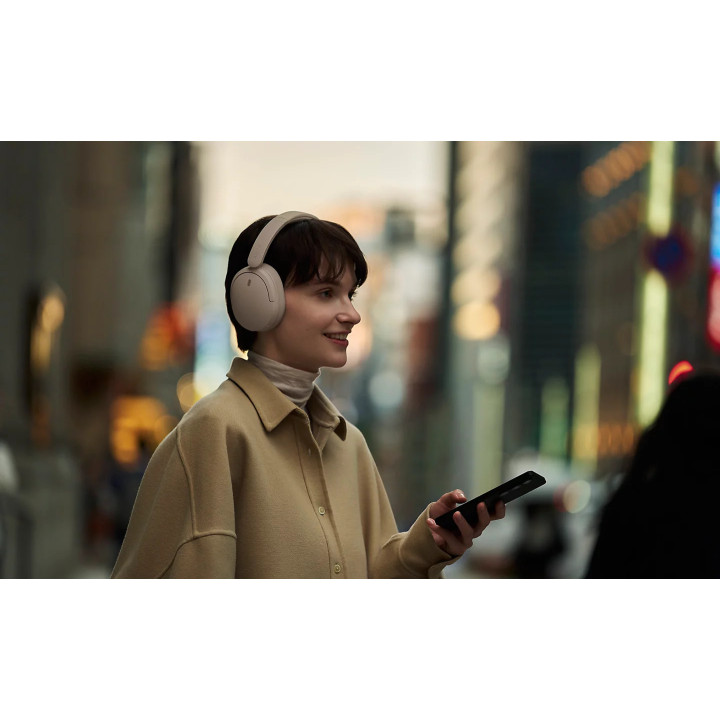 Слушалки Sony WH-CH730N, безжични, Noise Cancelling, до 40 часа батерия, крем - WHCH730NC.CE7 - 2