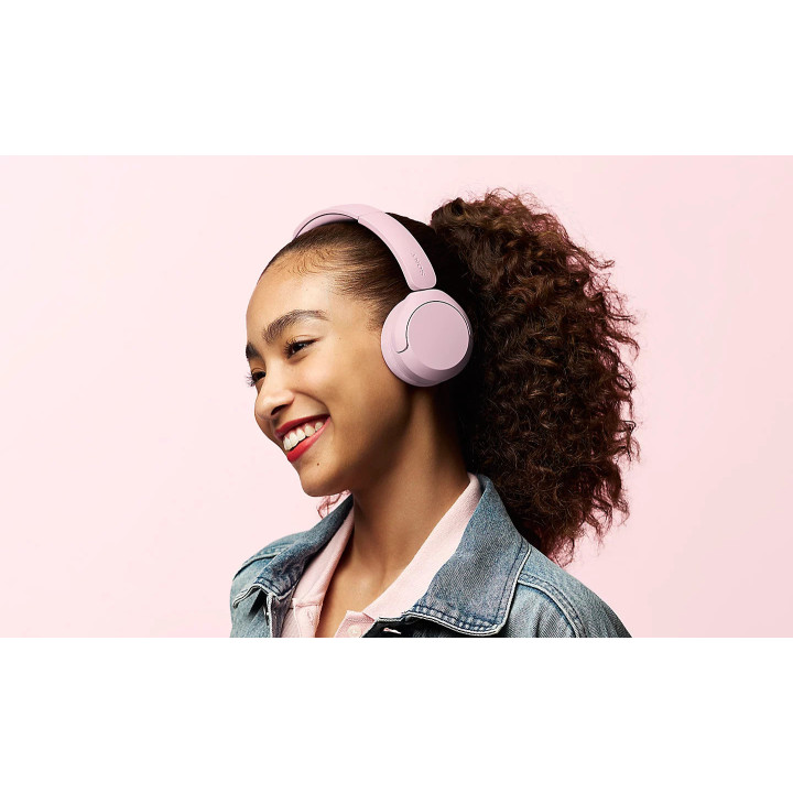 Слушалки Sony WH-CH530, Безжични, Overhead, Вграден микрофон, 55 часа автономност, Розови - WHCH530P.CE7 - 2