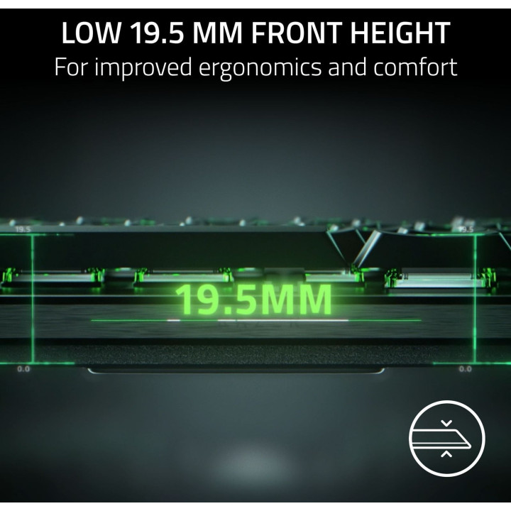Bluetooth механична нископрофилна геймърска клавиатура Razer Huntsman V3 Pro, Tenkeyless, 8KHz, US Layout - RZ03-05850100-R3M1 -