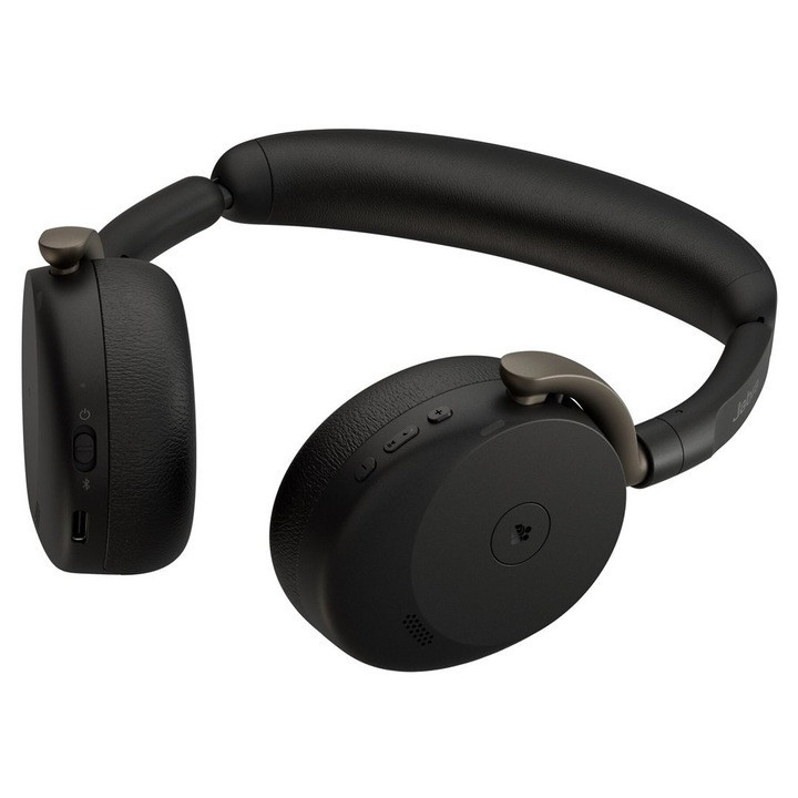 Безжични слушалки Jabra Evolve 3 65 MS Flex, Bluetooth 5.3, ANC, 28mm говорители, USB-C, черни - 36699-999-999 - 5