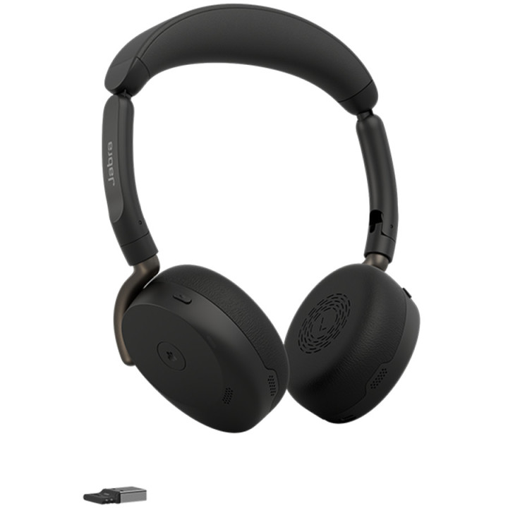 Безжични слушалки Jabra Evolve 3 65 MS Flex, Bluetooth 5.3, ANC, 28mm говорители, USB-C, черни - 36699-999-999 - 7