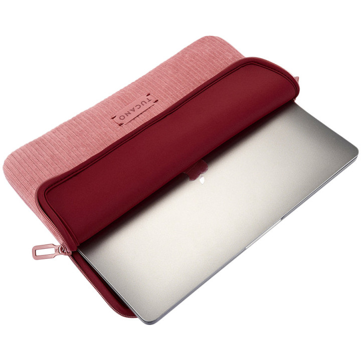 Калъф TUCANO Velluto 2, за MacBook Air 13/ MacBook Pro 13/ лаптопи 12", неопрен, розов - BFVEL2MB13-PK - 4