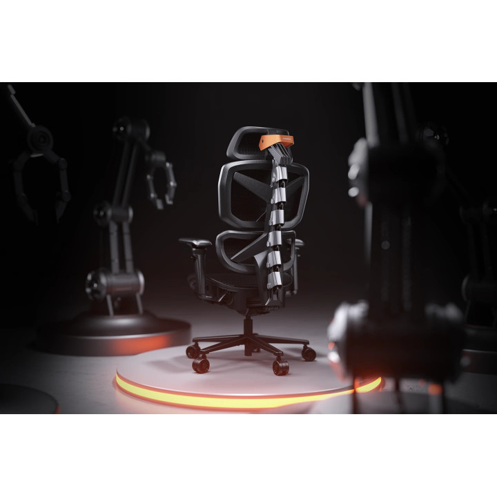 Геймърски стол COUGAR GAMING Terminator Air, мрежа, 3D подлакътници, макс. 120kg - CGR-TAR-ORB - 2