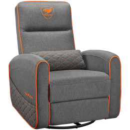 Геймърско кресло COUGAR Fidom Gray, регулируема облегалка 95-160°, страничен джоб, до 150 кг - CGR-FDF-GRO - 1