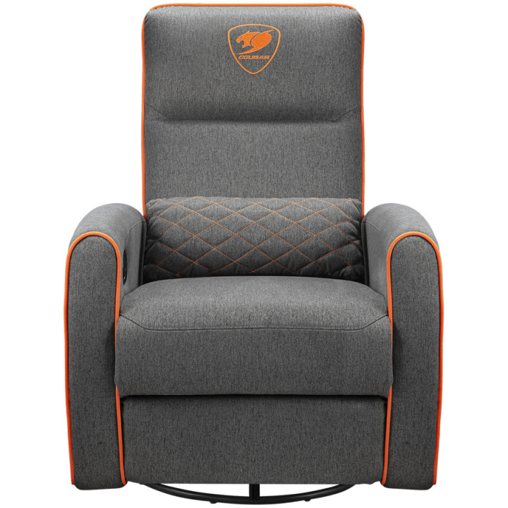 Геймърско кресло COUGAR Fidom Gray, регулируема облегалка 95-160°, страничен джоб, до 150 кг - CGR-FDF-GRO - 11