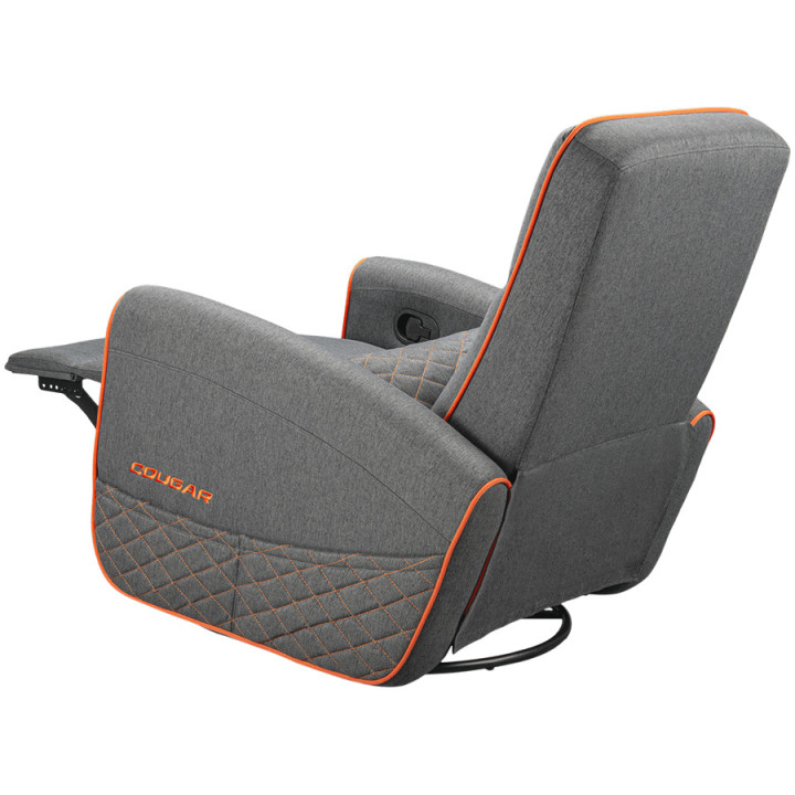 Геймърско кресло COUGAR Fidom Gray, регулируема облегалка 95-160°, страничен джоб, до 150 кг - CGR-FDF-GRO - 13