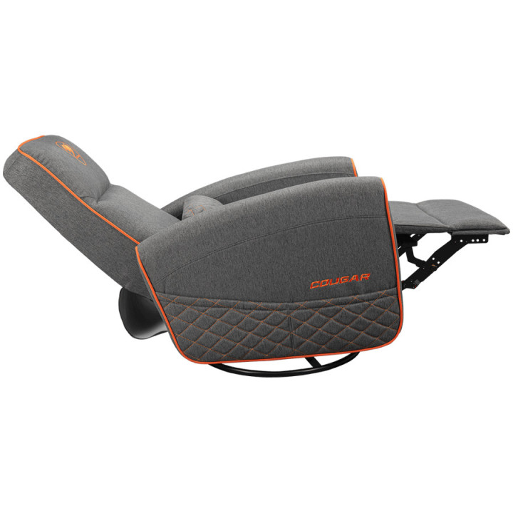 Геймърско кресло COUGAR Fidom Gray, регулируема облегалка 95-160°, страничен джоб, до 150 кг - CGR-FDF-GRO - 14
