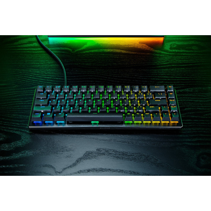 Механична геймърска клавиатура Razer Huntsman V3 HE Magnetic Mini 65% 8KHz, US Layout - RZ03-05930100-R3M1 - 2