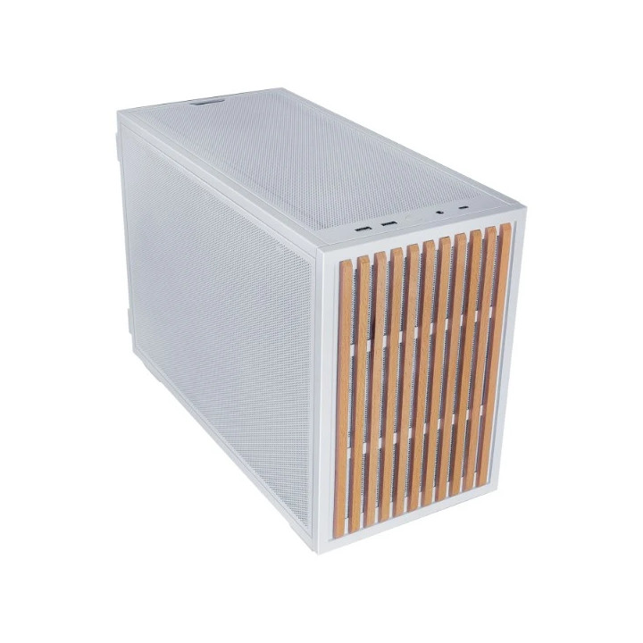 Кутия за компютър Lian Li DAN Cases B4 Wood Edition, Mini Tower, mATX/Mini-ITX, White - G99.B4W-WD.00 - 13