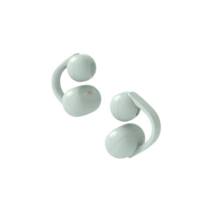 Слушалки Sony LinkBuds Clip WF-LC900, TWS Open-ear, безжични, микрофон, до 15ч батерия, зелени - WFLC900G.CE7 - 1